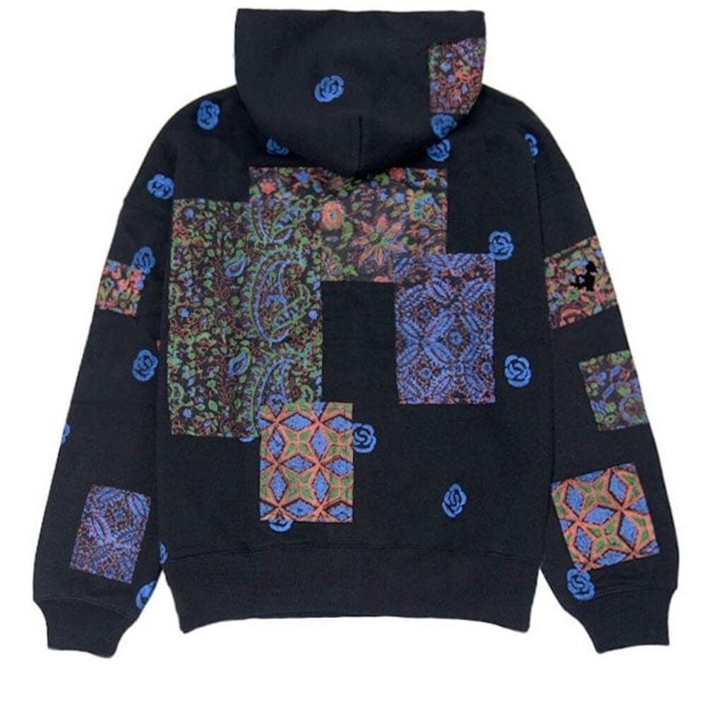 NWT Rastah Block Print Patchwork Hoodie "Version 4" Unisex SOLD OUT $300 floral - Picture 2 of 8